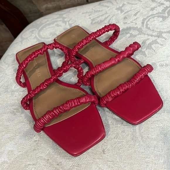 Who What Wear Red sandals Size 6 - Picture 1 of 6